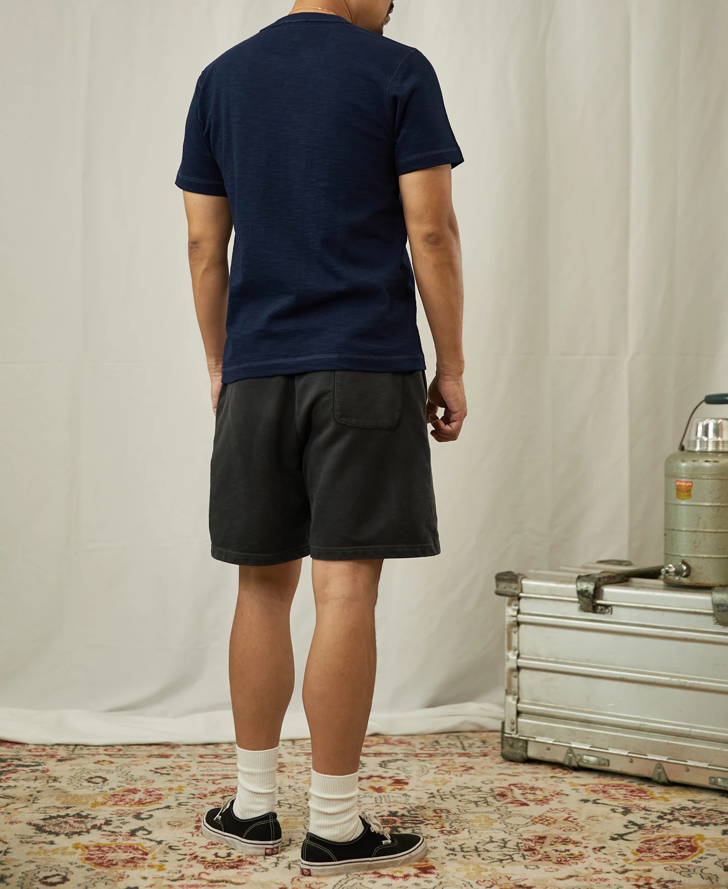 10.5 oz Cotton Tubular Gusset T-Shirt - Indigo - Image 8