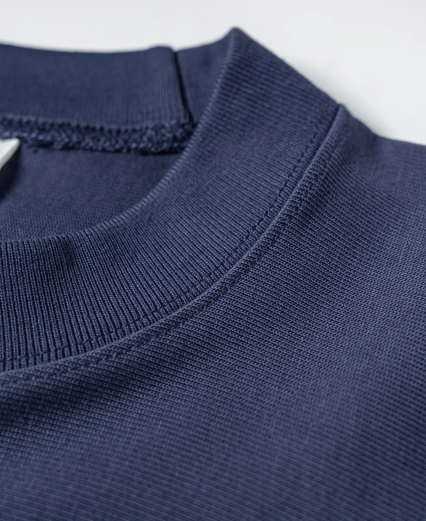 10.6 oz Reverse Weave T-Shirt - Navy - Image 7
