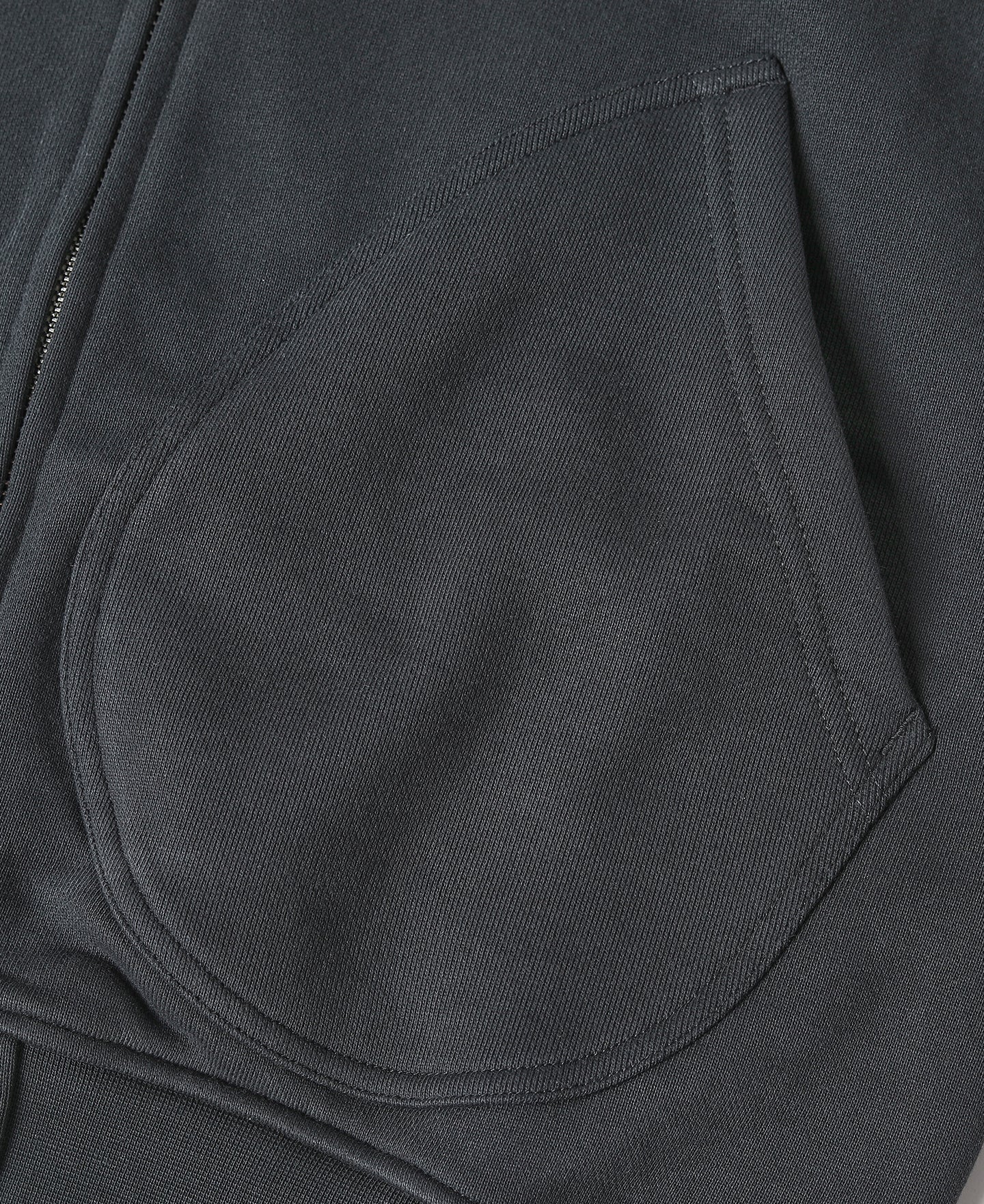17.5 oz Terry Cloth Full-Zip Hoodie - Black - Image 11