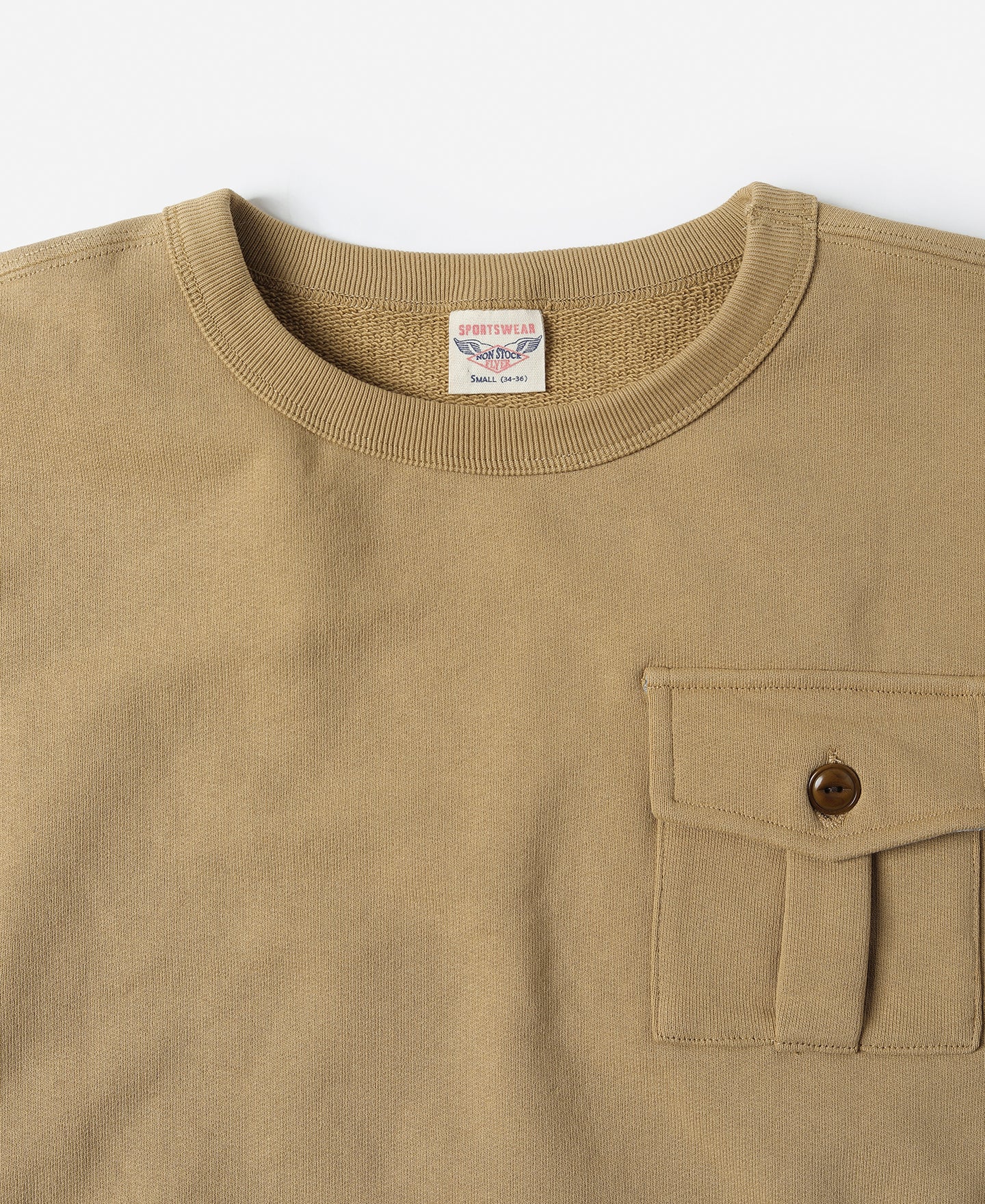 Military Pocket Sweatshirt - Khaki - Image 9