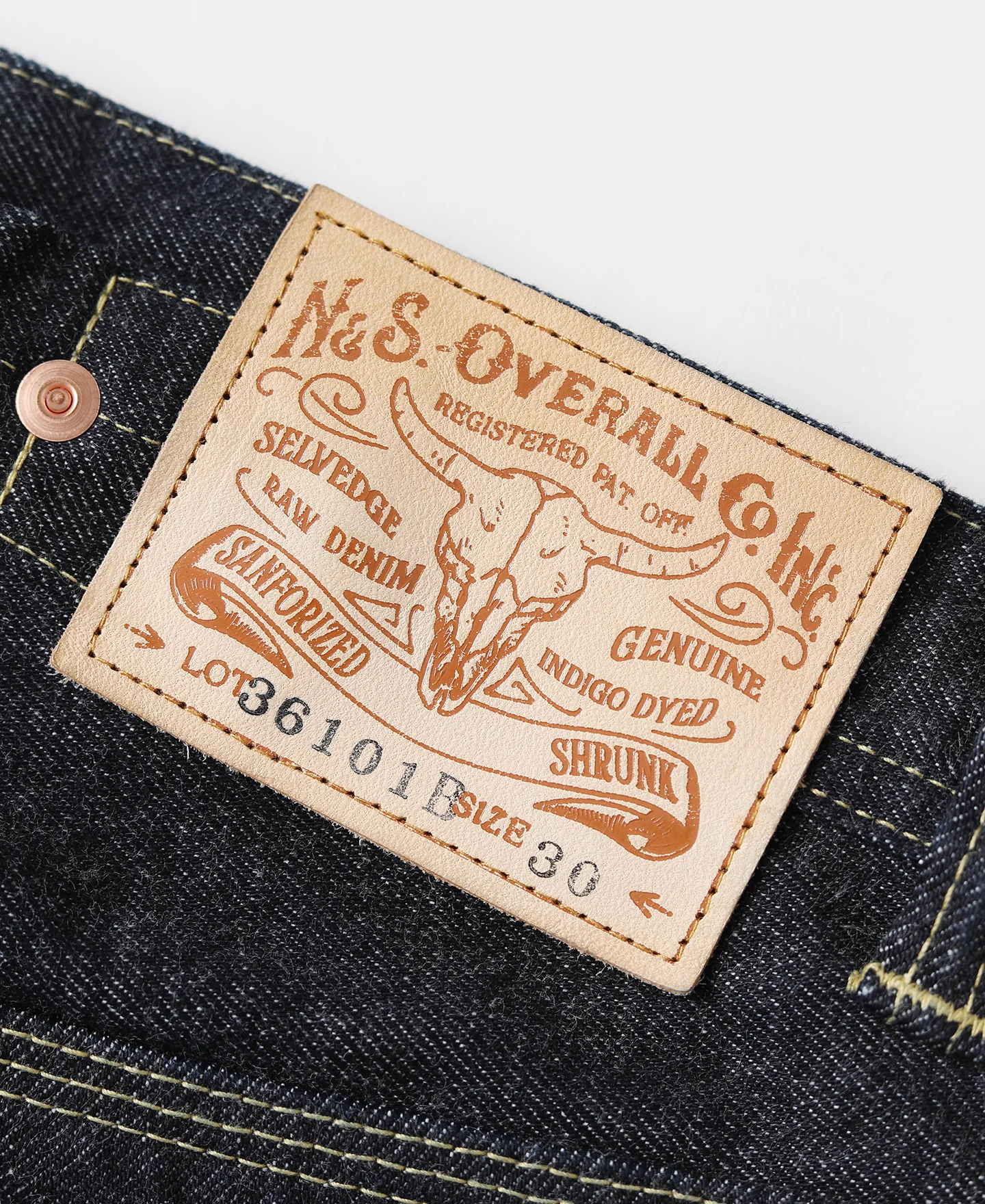 1936 Model Cowboy Selvedge Denim Jeans - Image 9