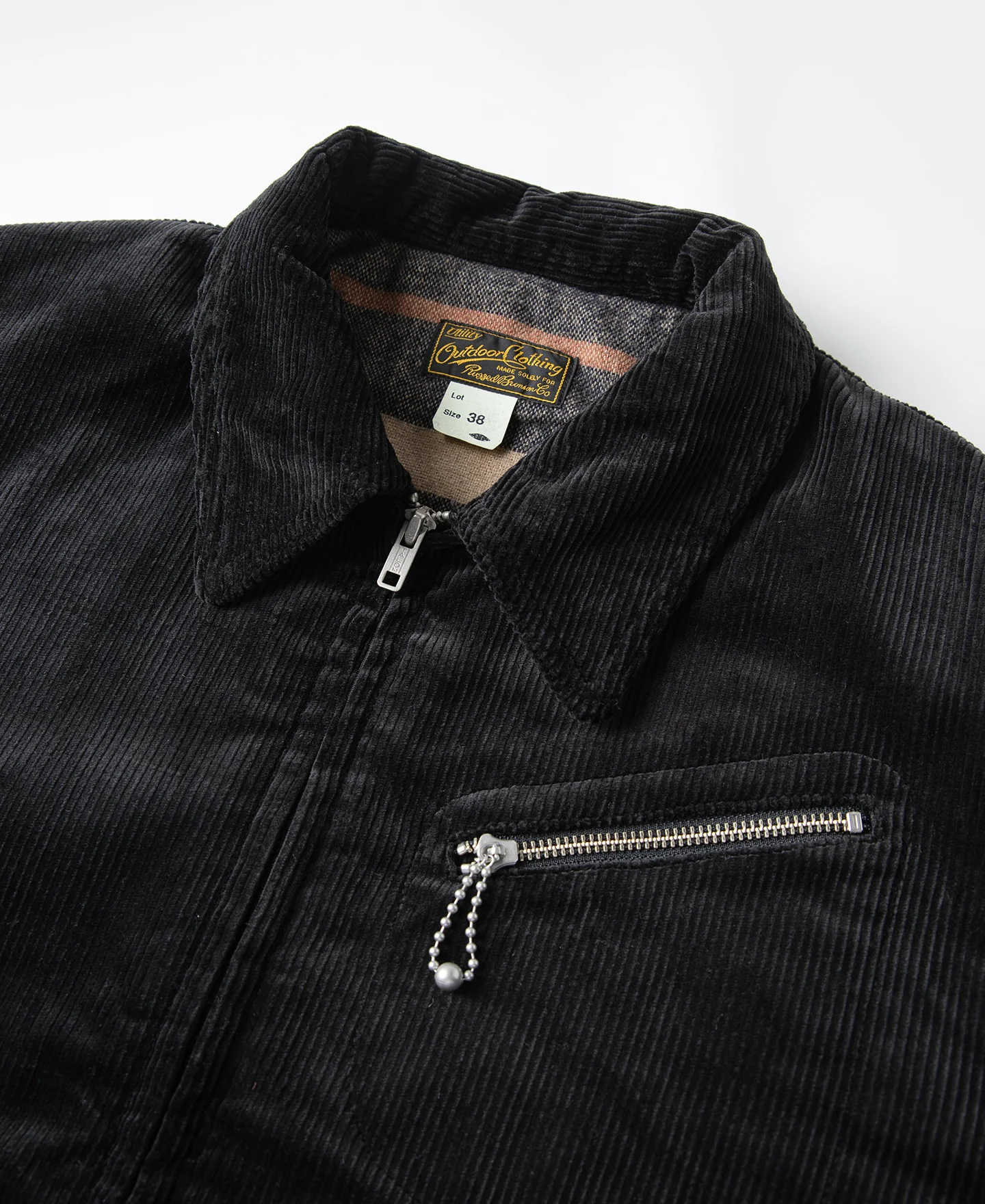 1940s Heavyweight Corduroy Cossack Jacket - Black - Image 6