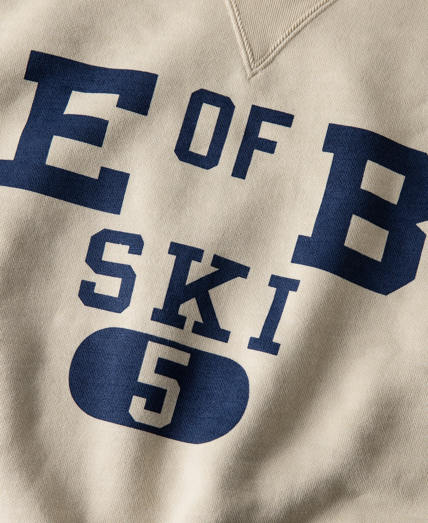 1940s Heavyweight SKI V-Inset Sweater - Apricot - Image 7