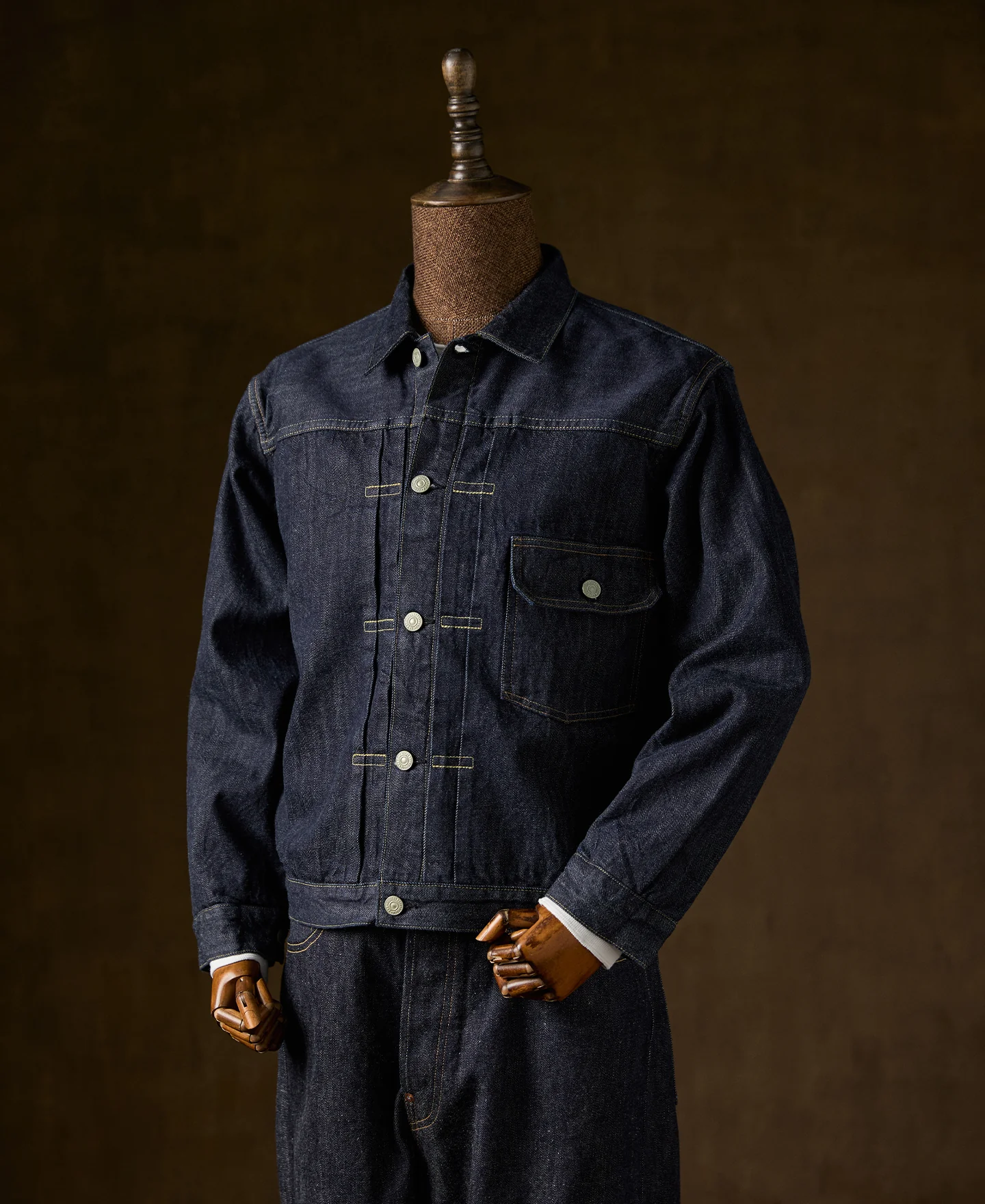 1950s Type 1 Blanket Lined Denim Jacket - Image 3