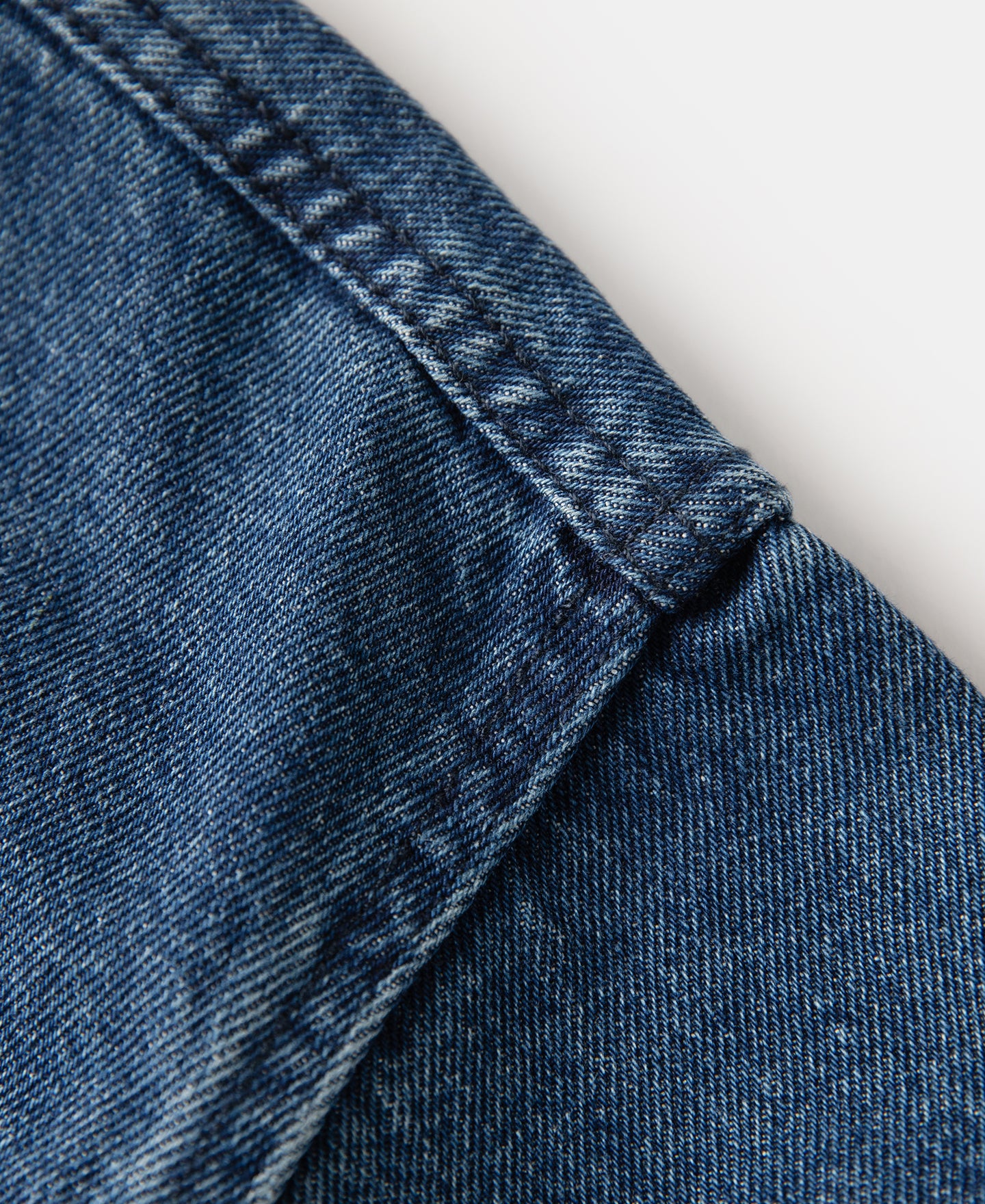 1970s Stonewashed Zip Up Denim Work Jacket - Image 11