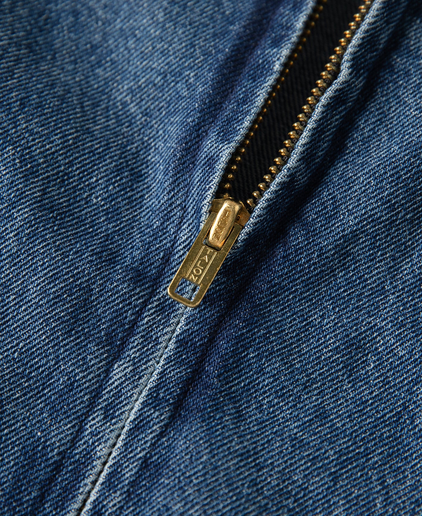 1970s Stonewashed Zip Up Denim Work Jacket - Image 14