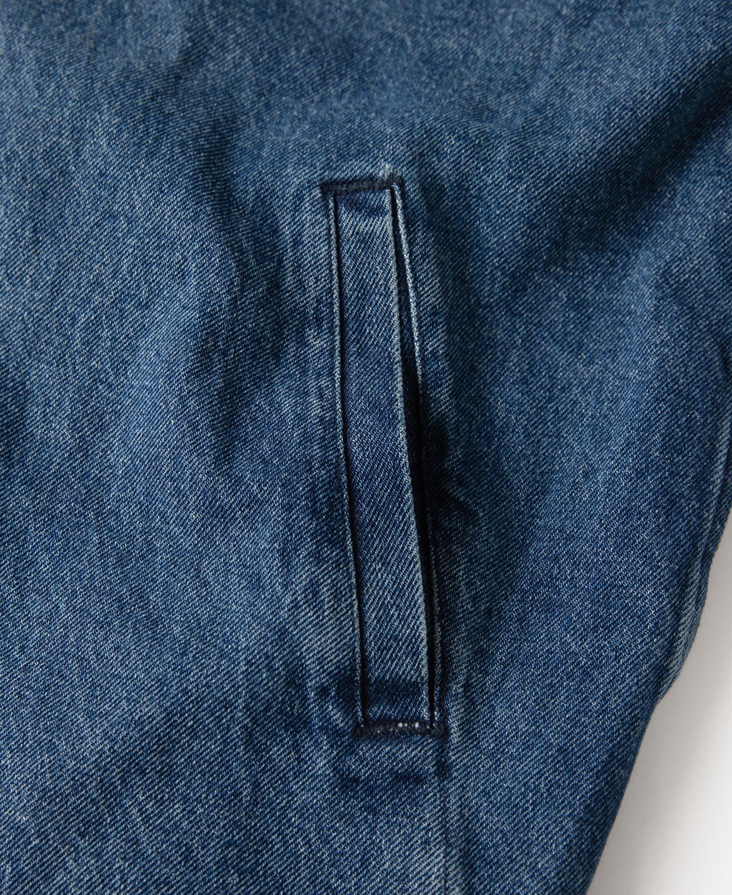 1970s Stonewashed Zip Up Denim Work Jacket - Image 18