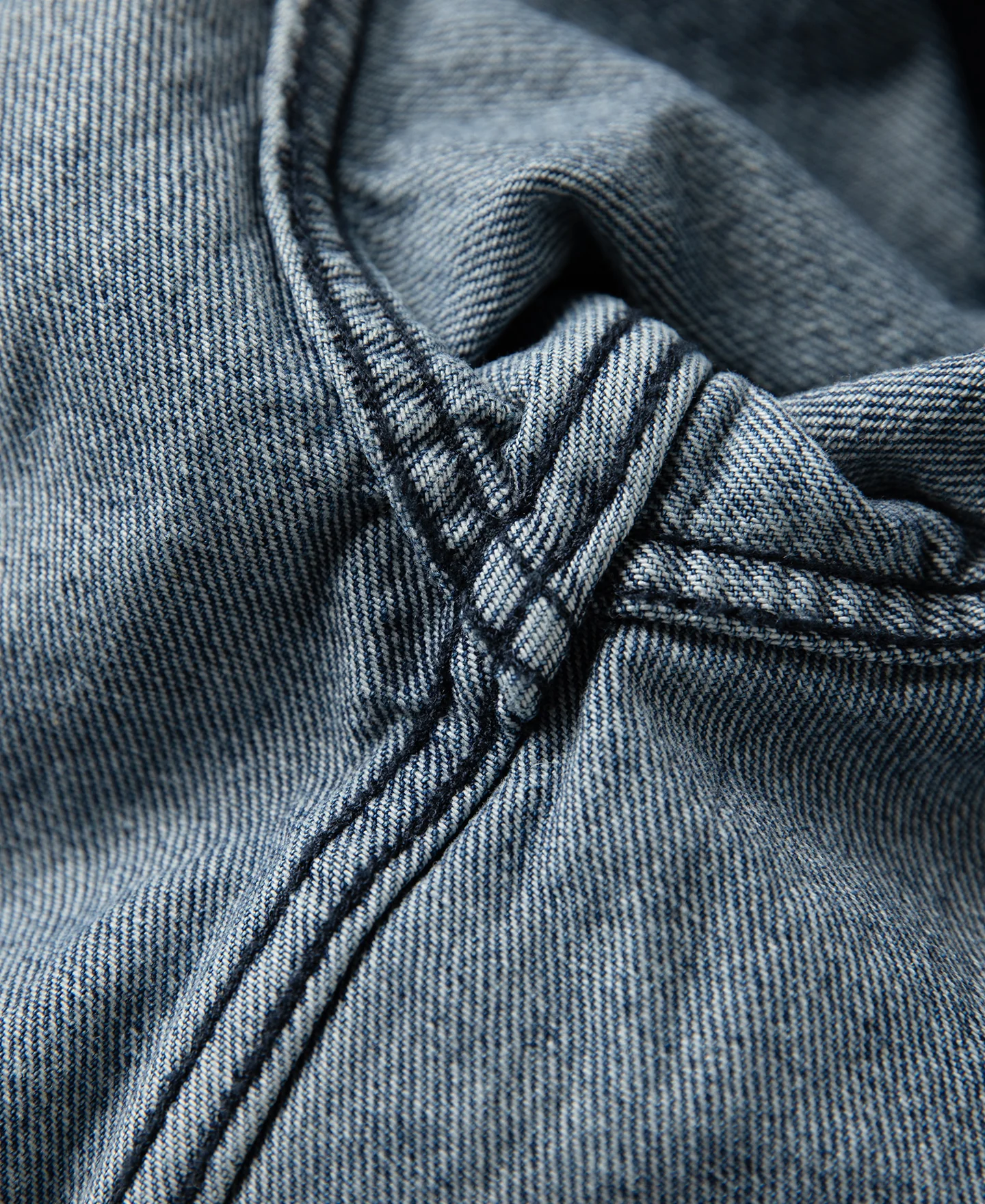 1970s Stonewashed Zip Up Denim Work Jacket - Image 22