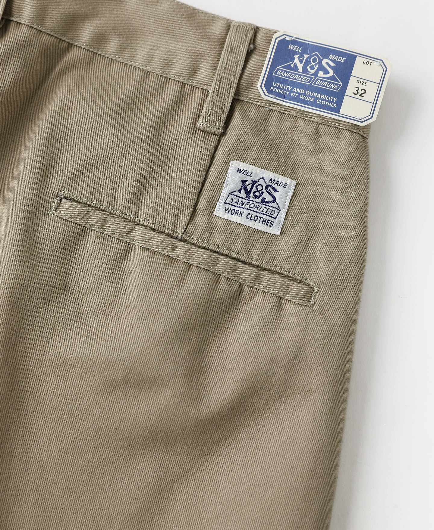 1970s Straight-Leg Work Pants - Khaki - Image 11