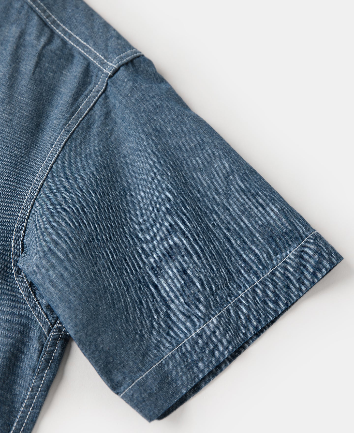 Chambray Short Sleeve Work Shirt - Image 12