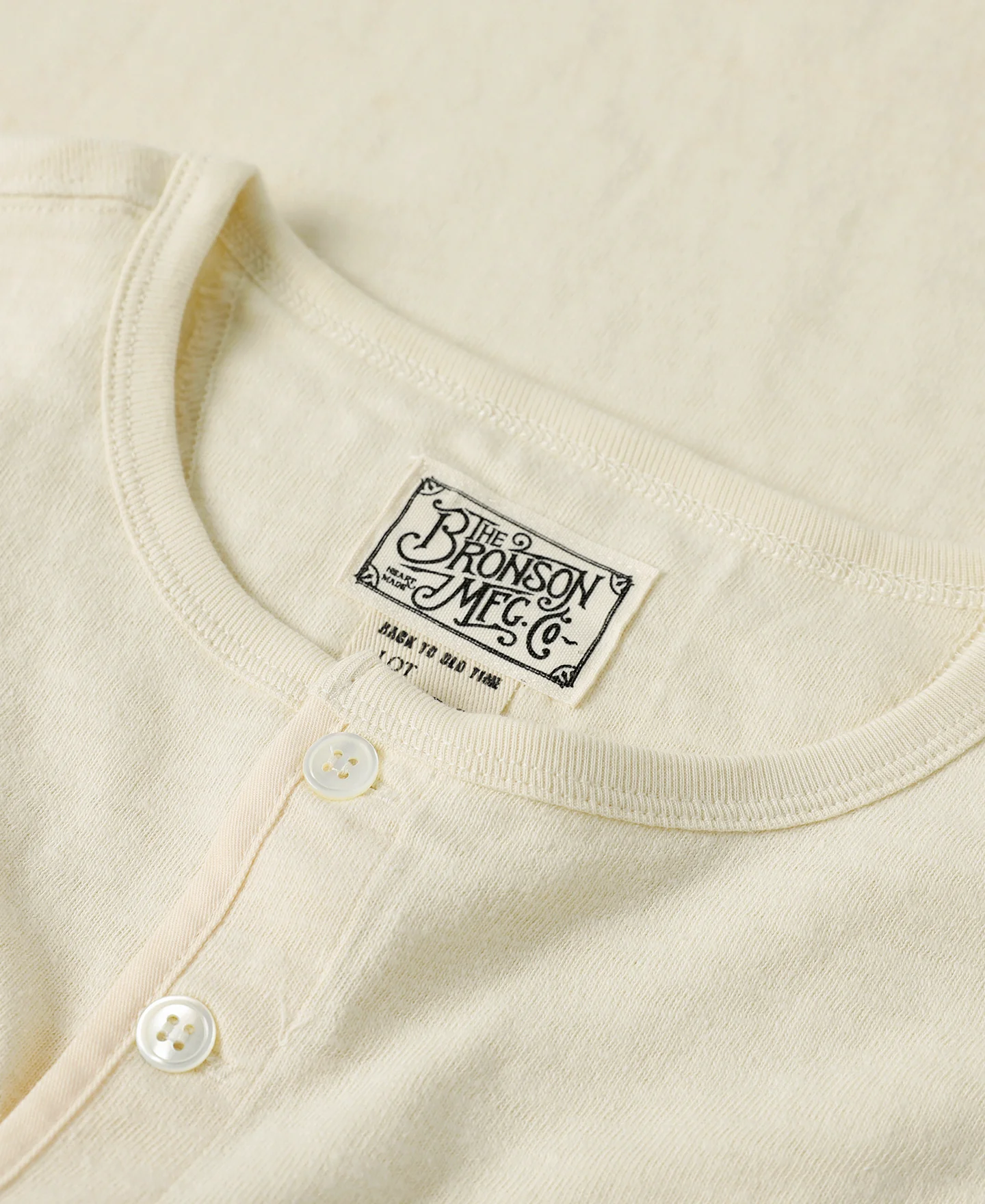 1890s Slub Cotton Henley T-Shirt - Image 8