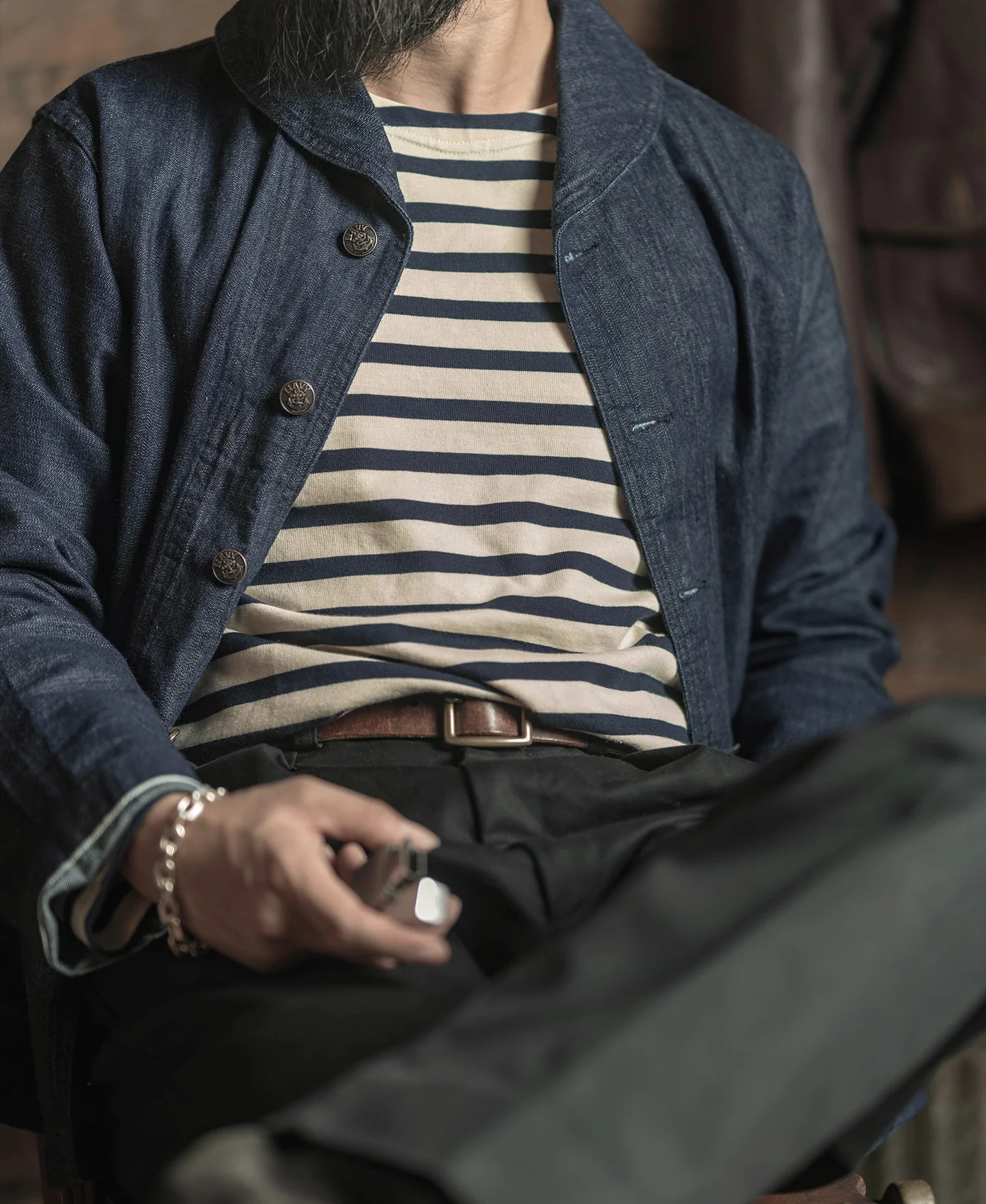 Breton Stripe Long Sleeve T-Shirt - Image 5
