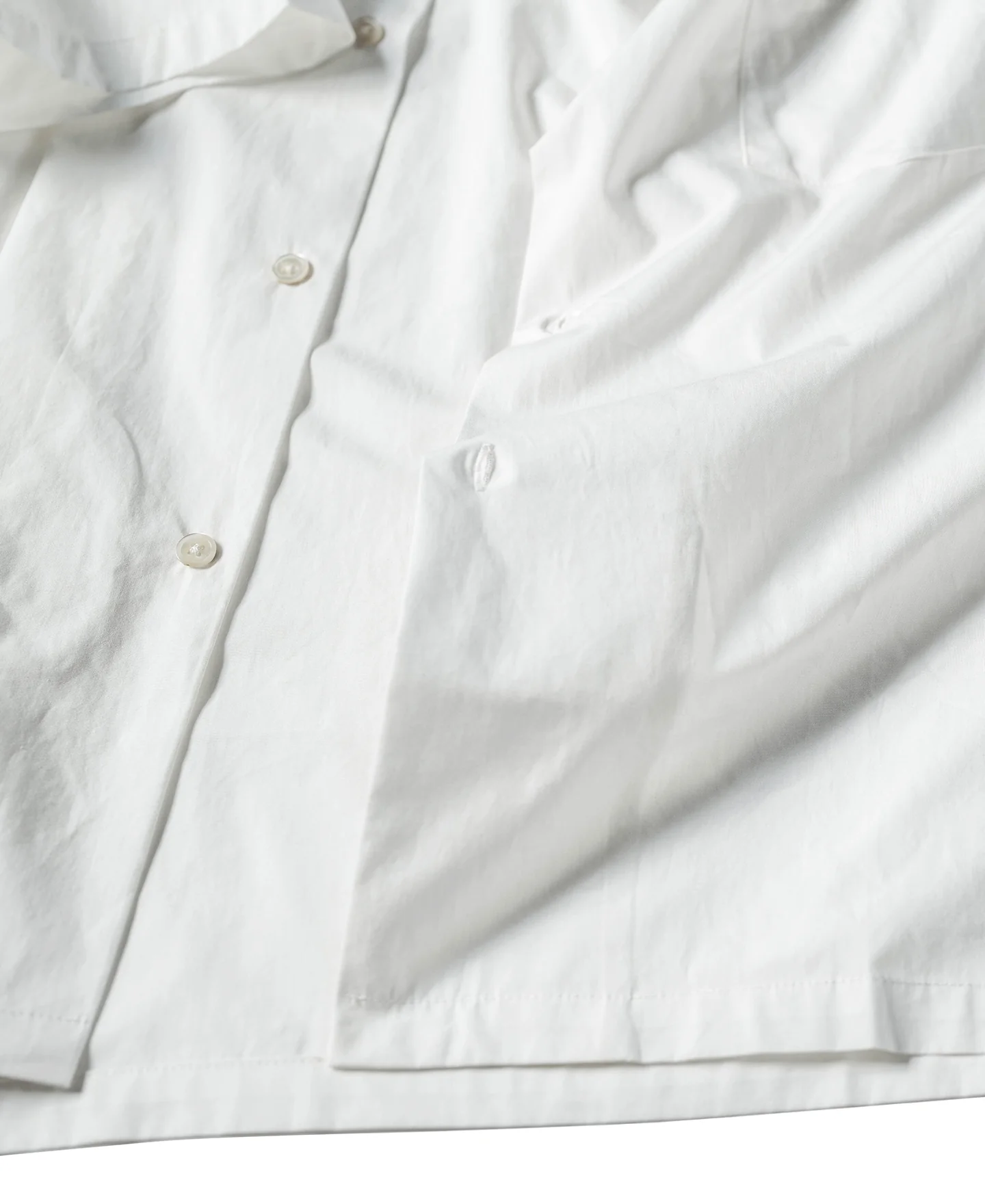 Classic Panama Open Collar Shirt - Ivory White - Image 14