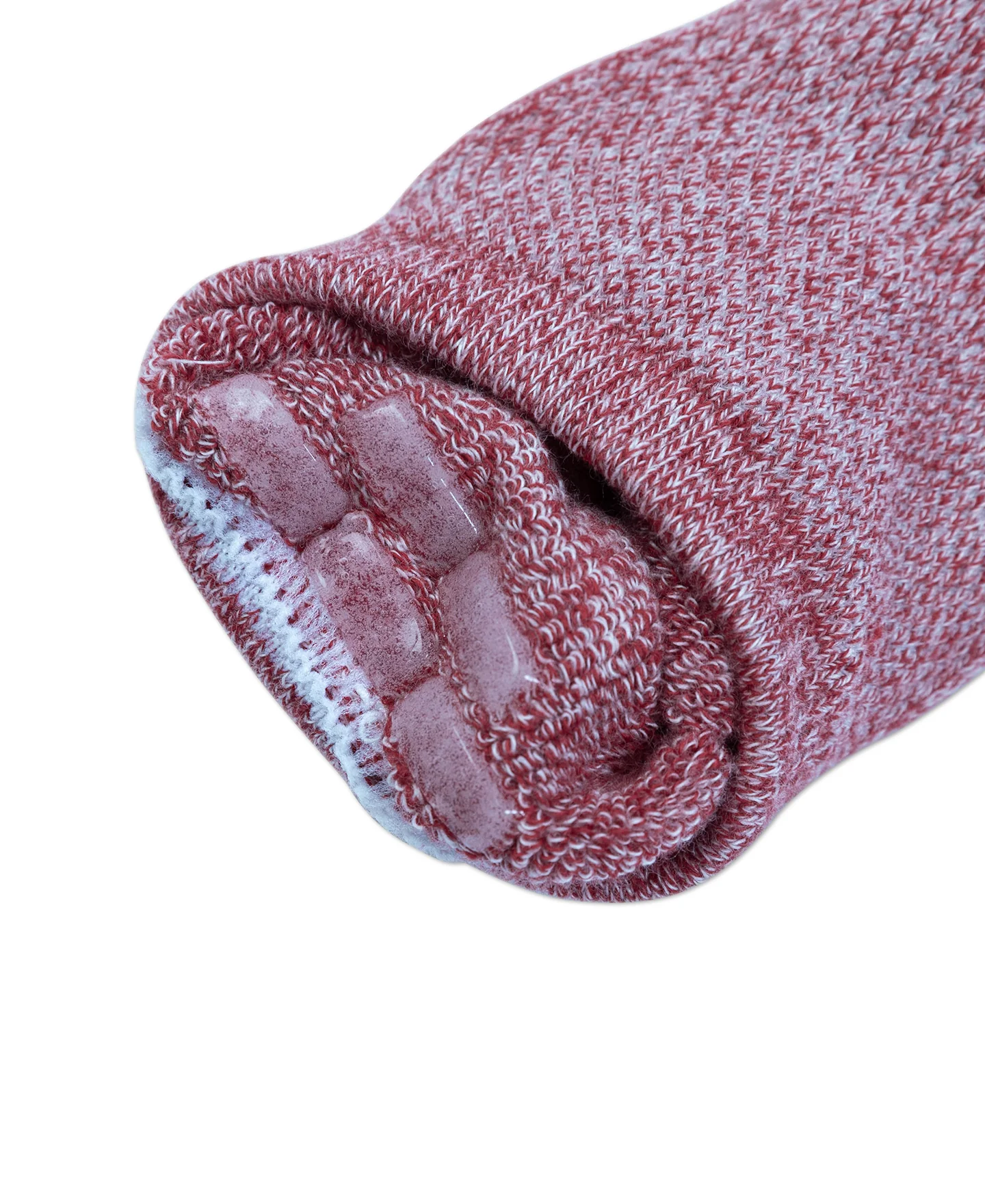 Colored Cotton No Show Socks - Red - Image 5