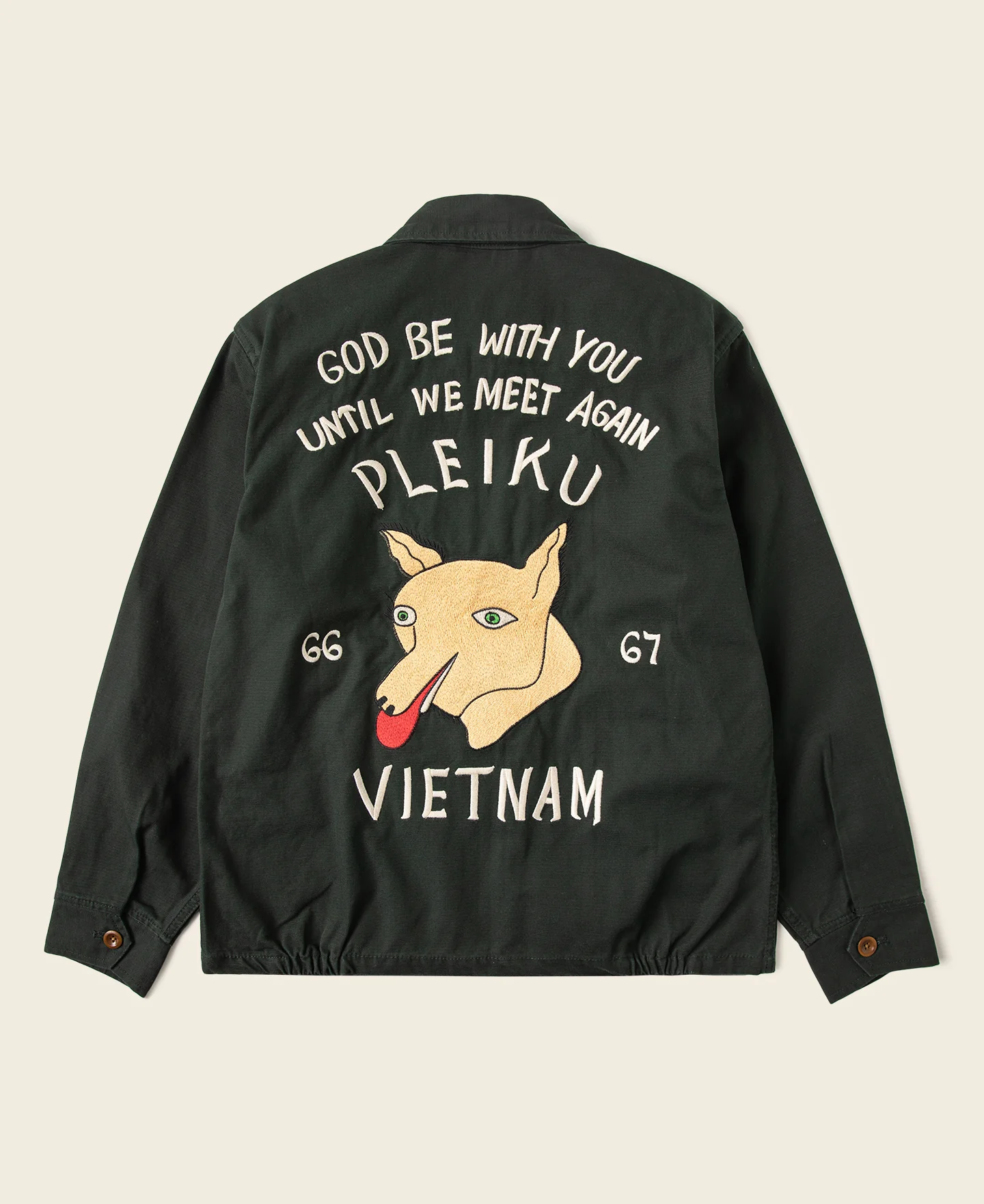 Fox Embroidery Vietnam Souvenir Jacket - Image 2