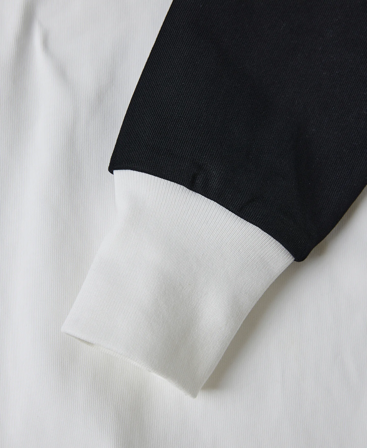 Heavyweight Two-Tone Racing Jersey T-Shirt - White/Black - Image 13