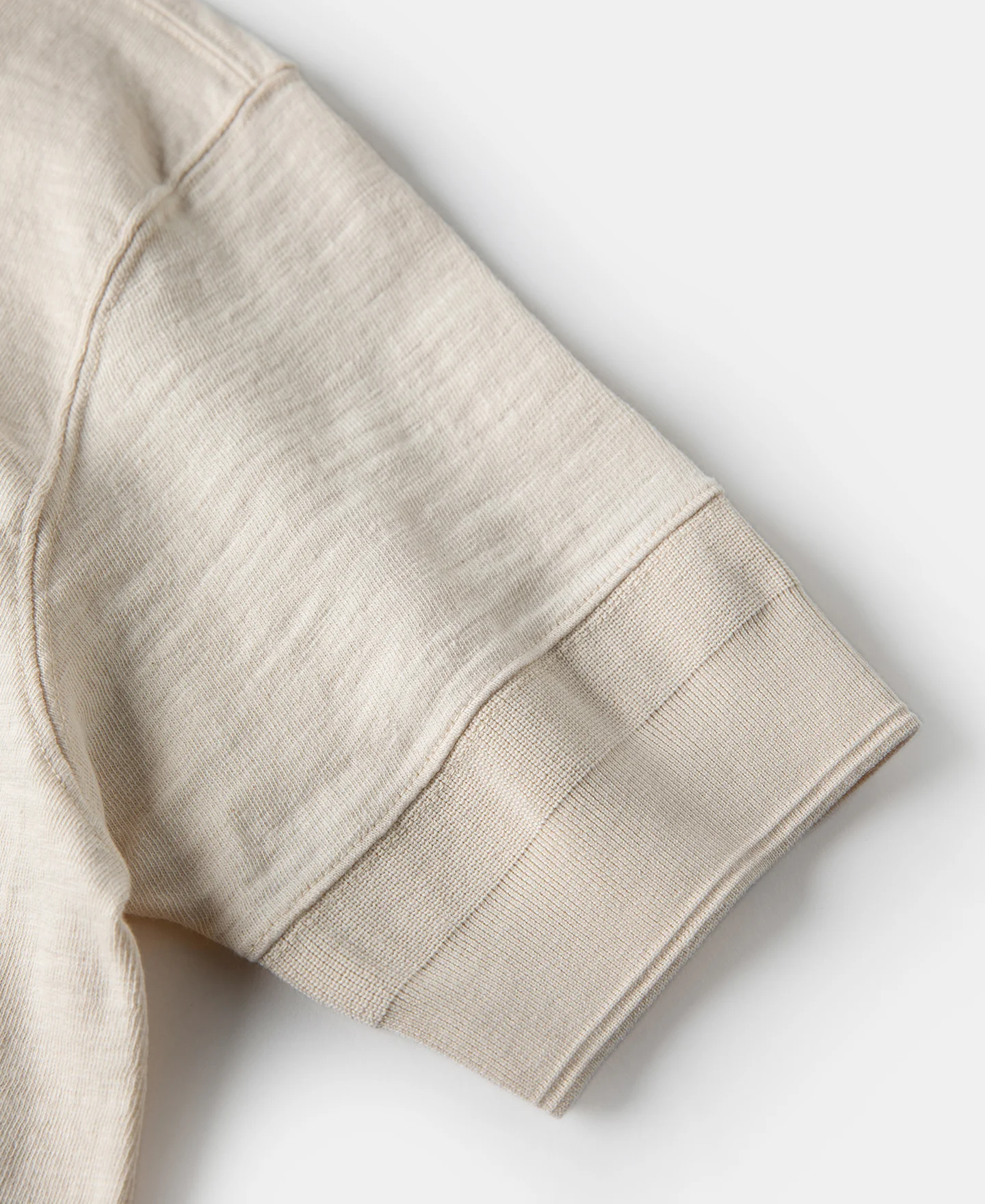 Loopwheel Tubular Henley T-Shirt - Apricot - Image 11