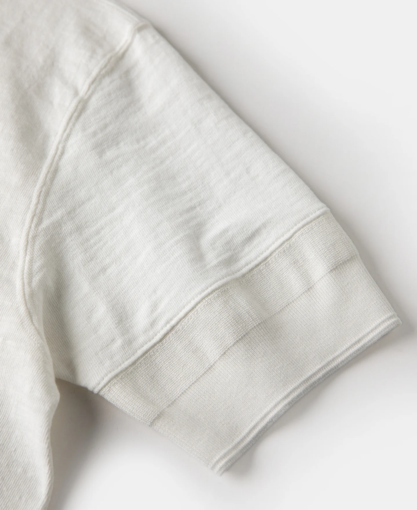 Loopwheel Tubular Henley T-Shirt - White - Image 10