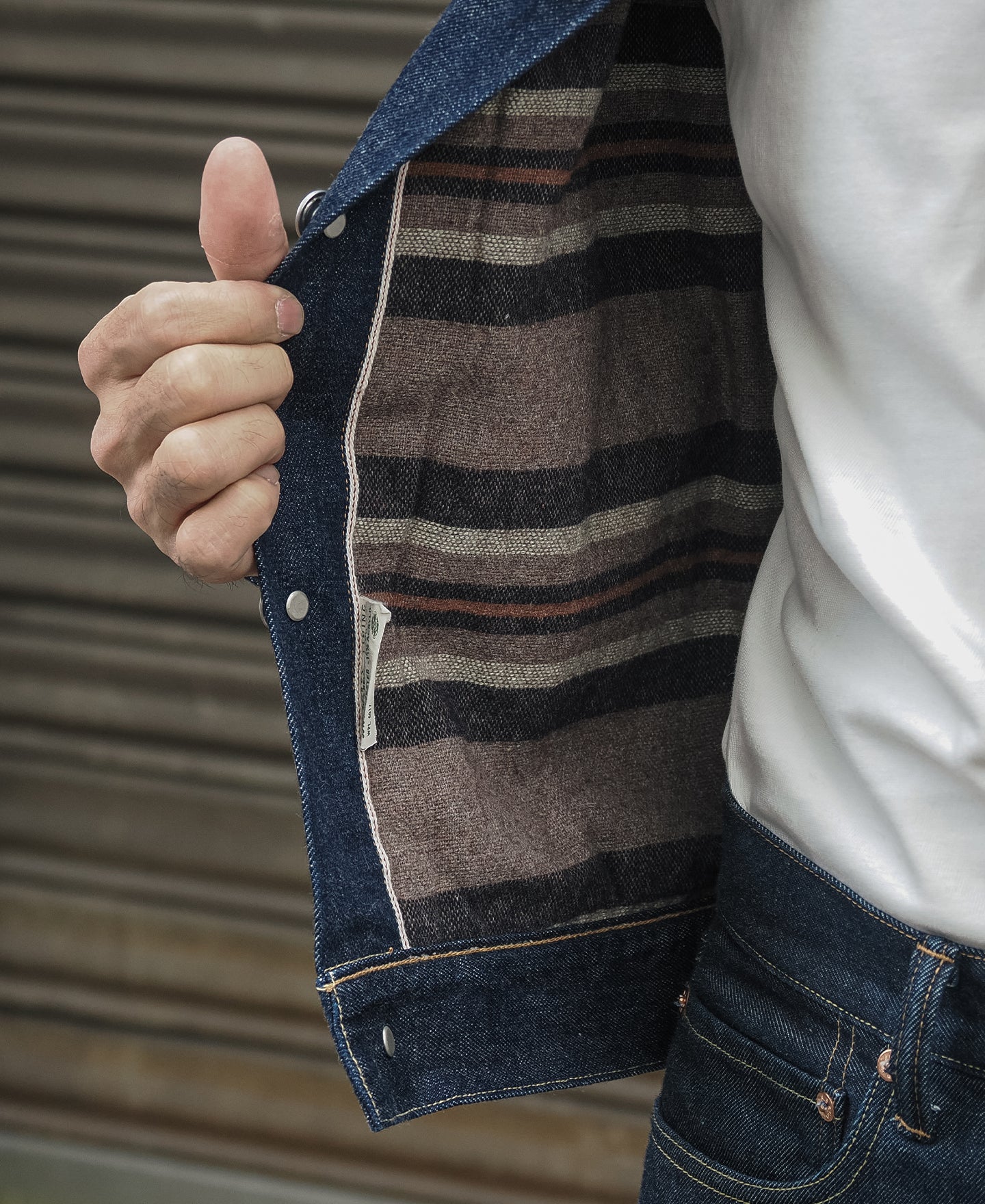 LOT 817XX Type 2 Blanket Lined Denim Jacket - Image 7