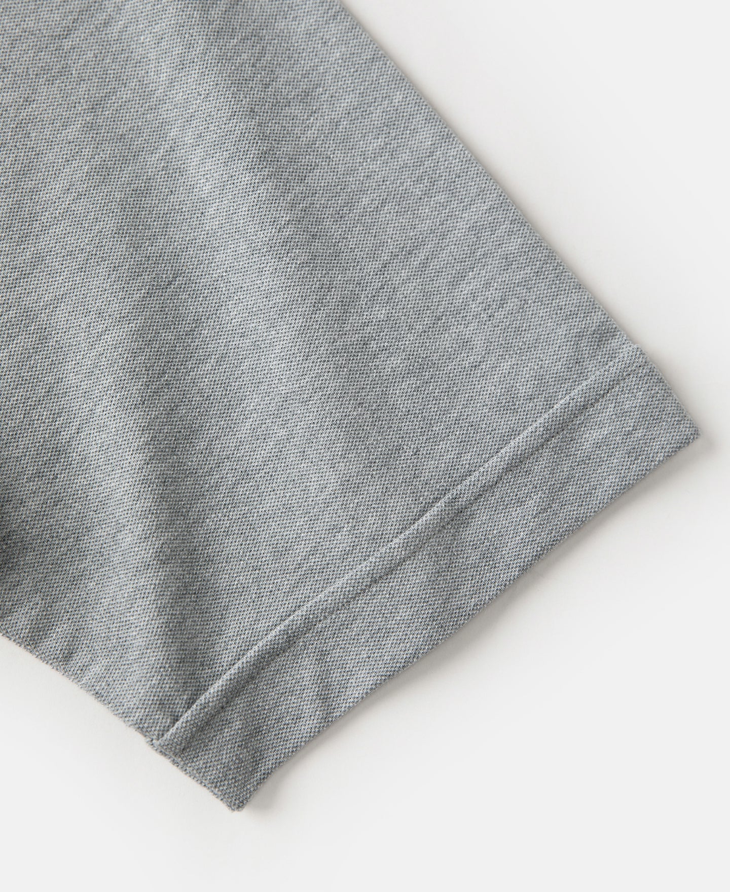 Raglan Sleeve Cotton-Piqué Polo Shirt - Gray - Image 9
