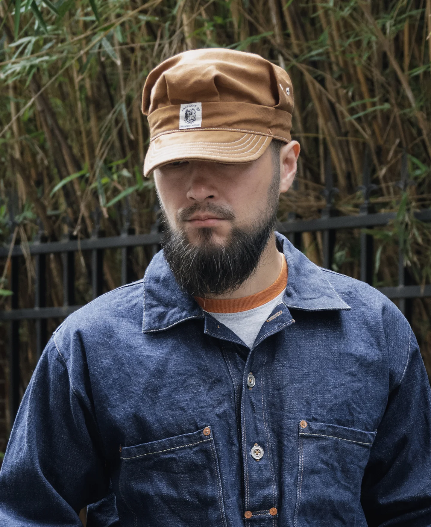 Duck Canvas Railroad Engineer Cap - Image 5