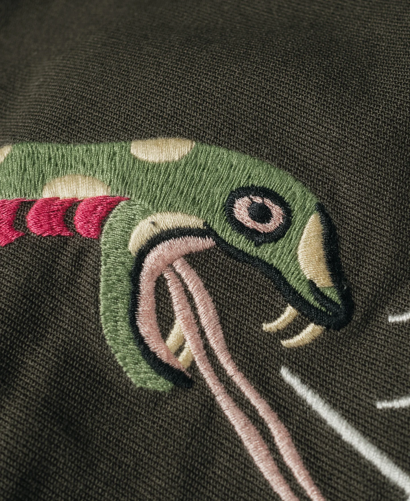 Skull Embroidery Vietnam Souvenir Jacket - Image 14