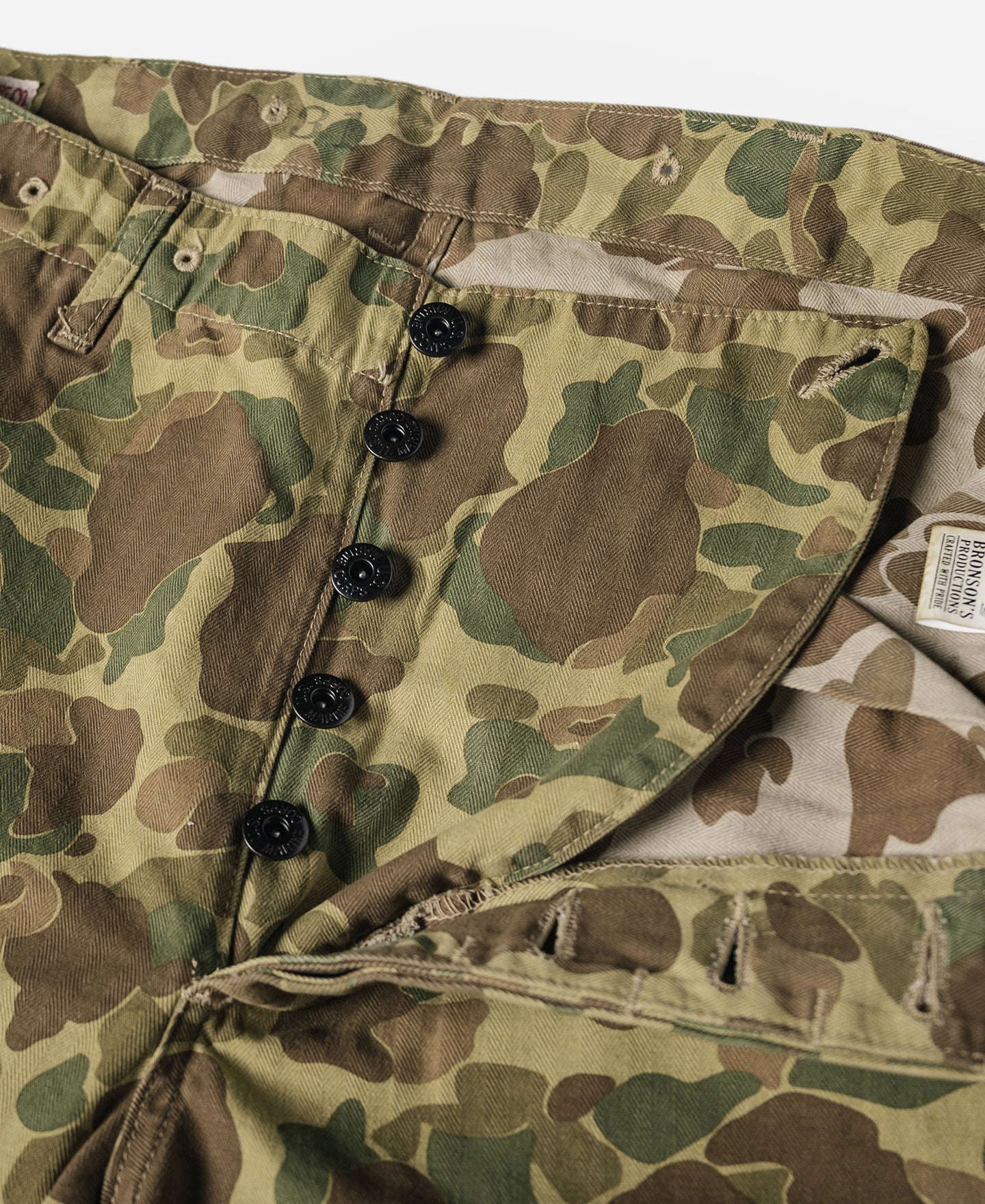 US Army M-1943 Herringbone Cotton Camouflage Pants (Modified) - Image 11