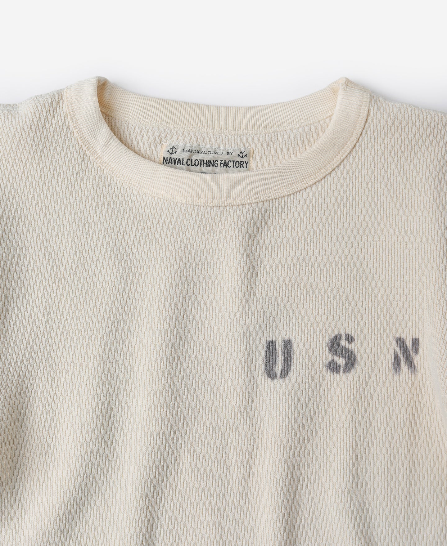 US Naval Raschel Knitting Waffle Thermal Shirt - Image 10
