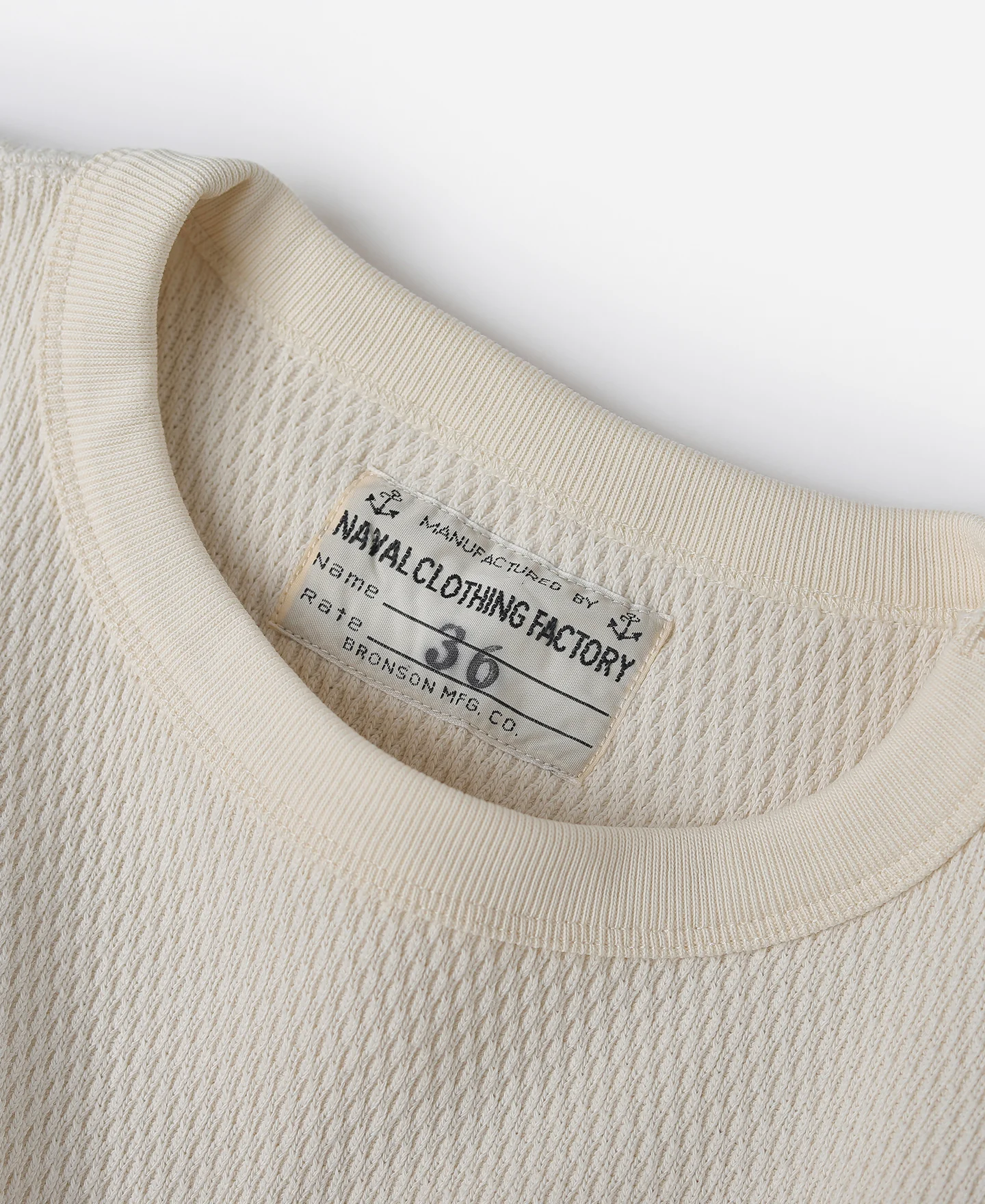 US Naval Raschel Knitting Waffle Thermal Shirt - Image 7