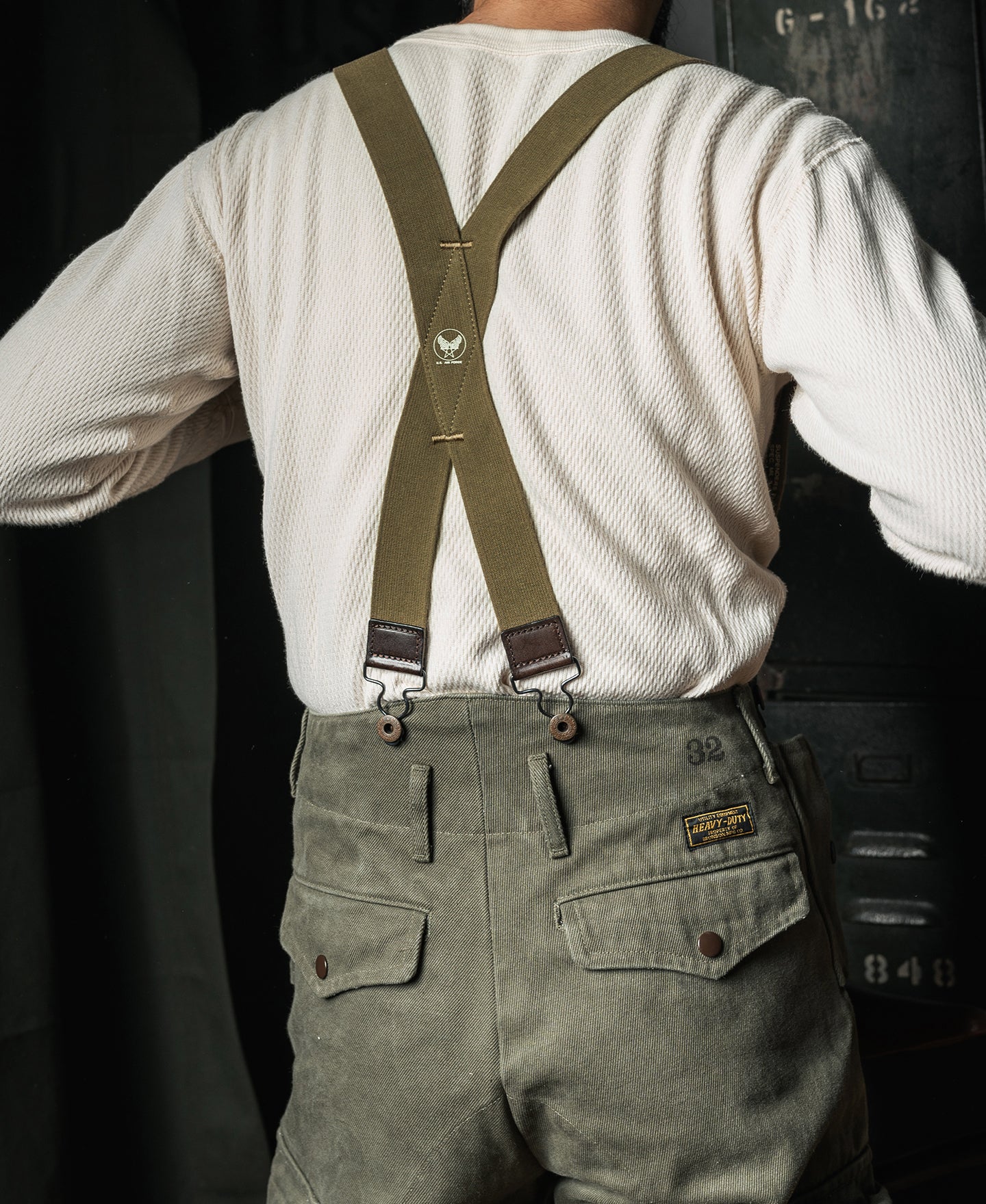 USAF X Back Suspenders - Olive - Image 4