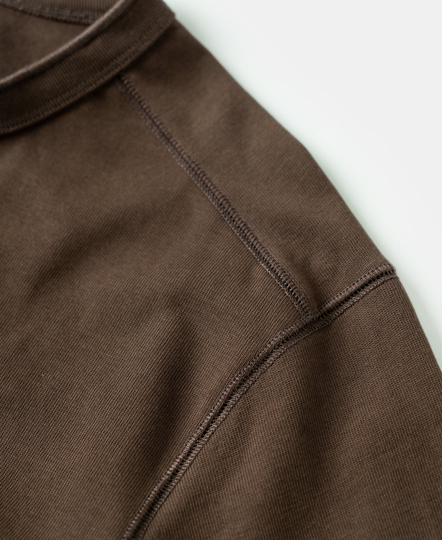 Vintage Long Sleeve Henley Shirt - Coffee - Image 6