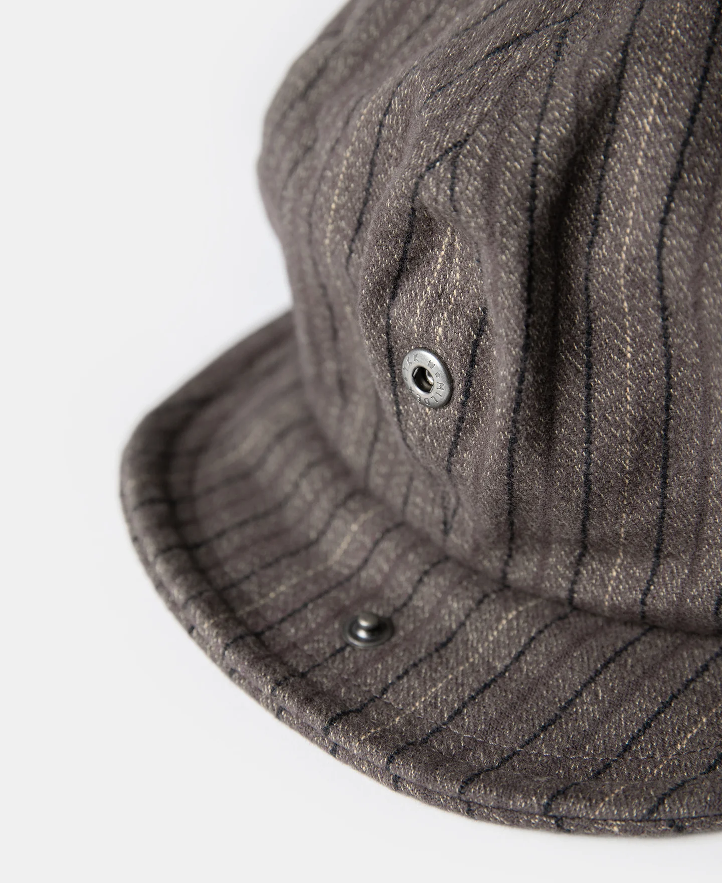 Yarn-Dyed Stripe Newsboy Cap - Brown - Image 8